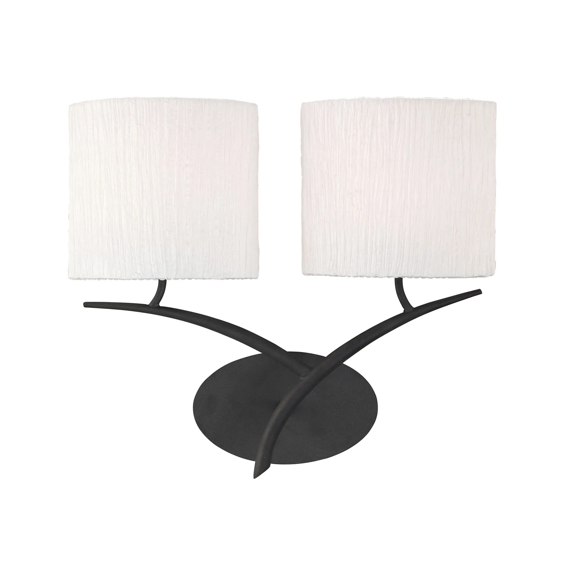 Eve Anthracite-White Wall Lights Mantra Armed Wall Lights